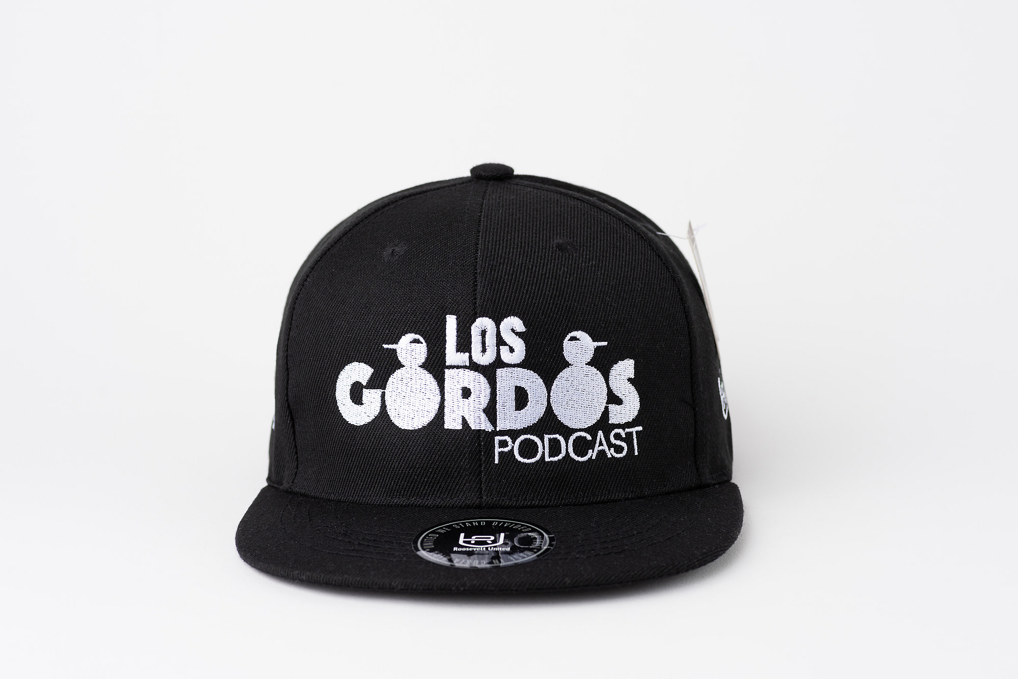 Gorra Los Gordos Podcast negra (Snapback) - rooseveltunited.com